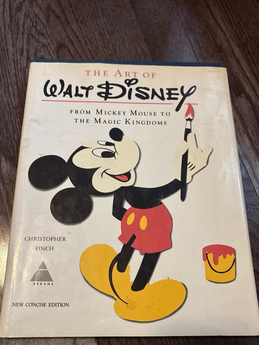 The Art of Walt Disney Hardcover Book - Cream, Black, Red, Yellow